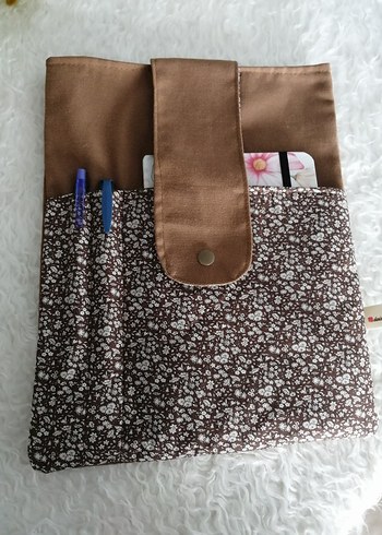 Dantel Detaylı Kahverengi Bohem Laptop Çantası - Görsel 5