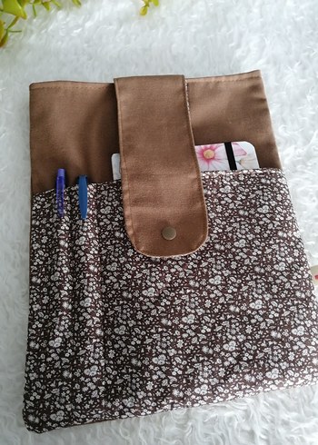 Dantel Detaylı Kahverengi Bohem Laptop Çantası - Görsel 2