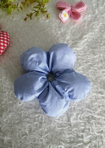 Renkli Çiçek Desenli Lastikli Saç Tokası - Görsel 6