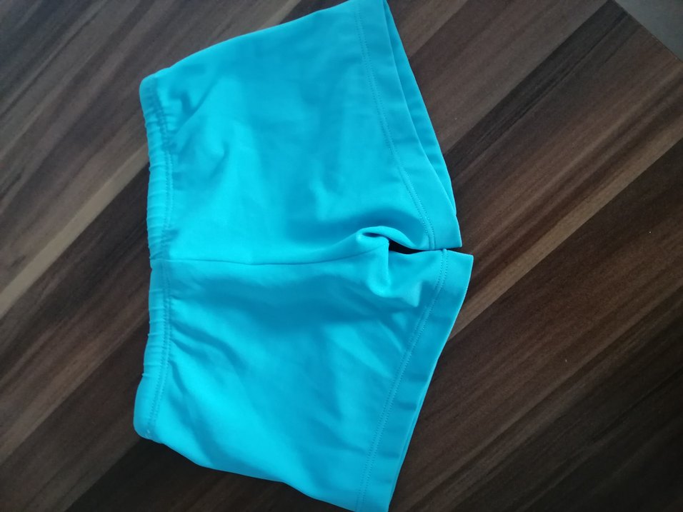 Erkek Çocuk Mavi Düz Deniz Şortu - Görsel 5