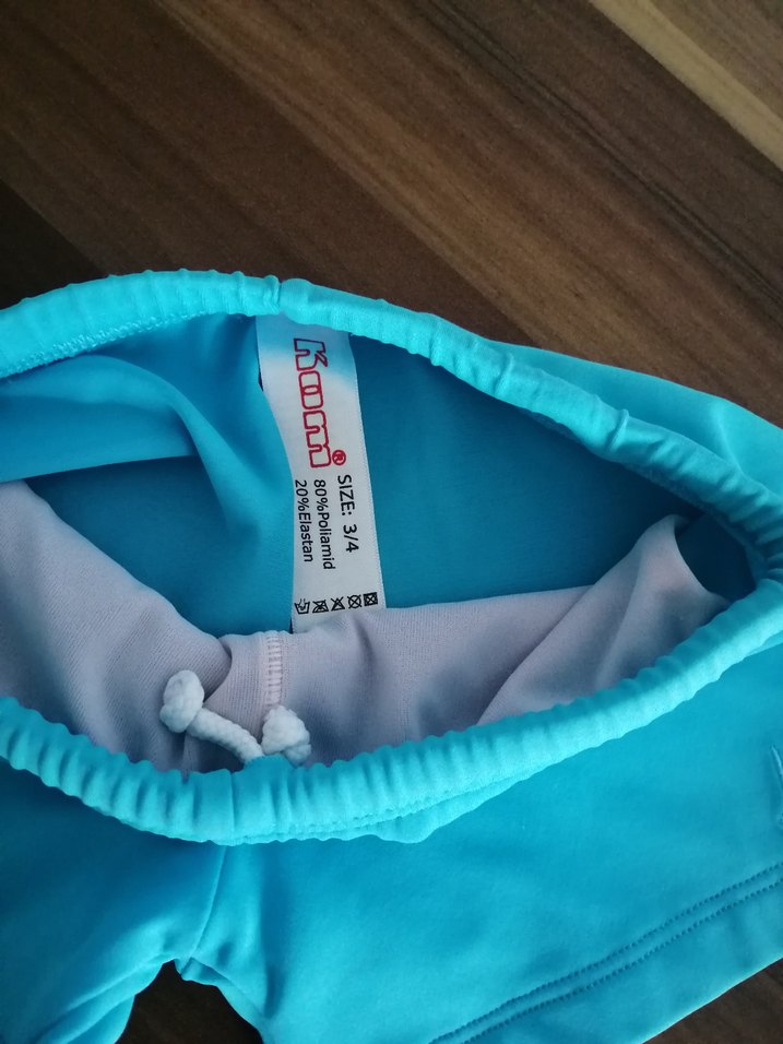 Erkek Çocuk Mavi Düz Deniz Şortu - Görsel 3