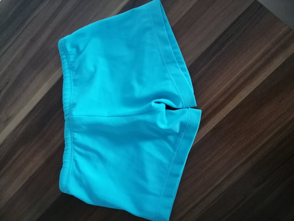 Erkek Çocuk Mavi Düz Deniz Şortu - Görsel 4