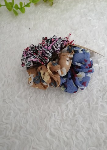 Renkli Bohem Elastik Saç Tokası Seti - Görsel 5