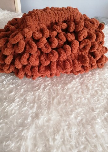 Örgü Kahverengi Kadın El Çantası - Görsel 3