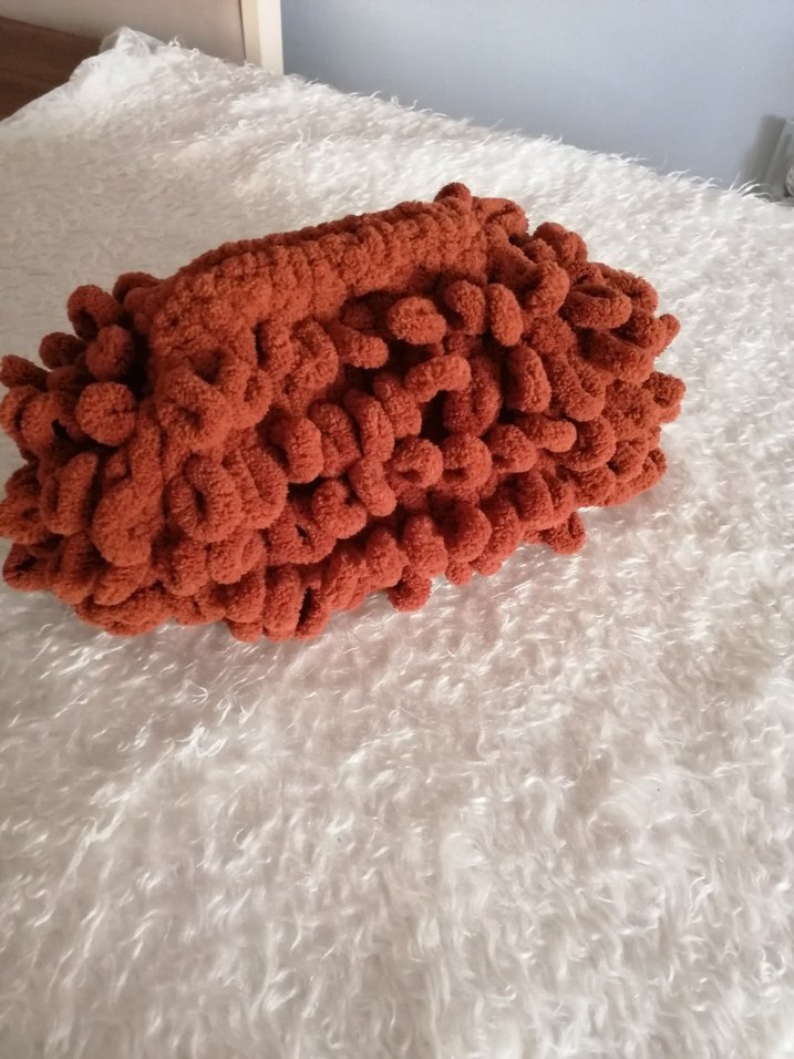 Örgü Kahverengi Kadın El Çantası - Görsel 2