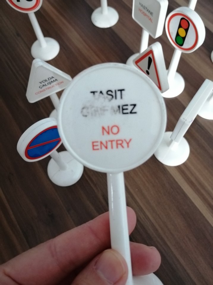 Beyaz Eğitim Trafik İşaretleri Oyuncak Seti - Görsel 4