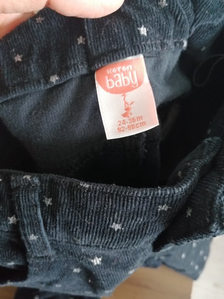 Kız Çocuk Lacivert Yıldız Desenli Kot Pantolon - Görsel 4