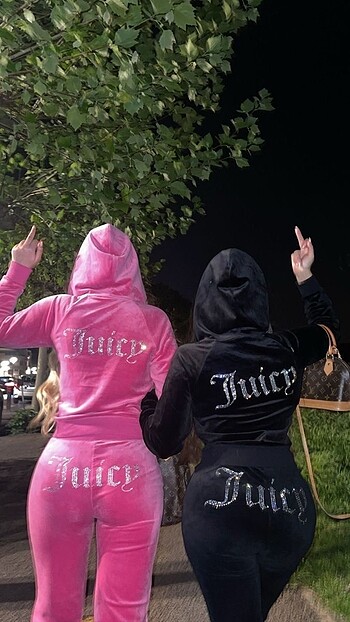 s Beden y2k juicy couture siyah esofman takimi