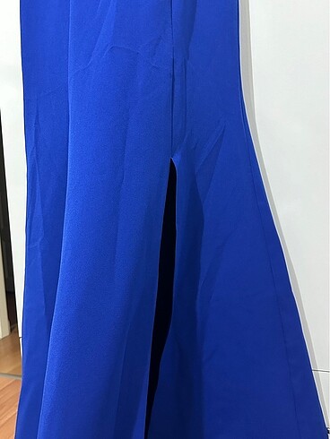 Saks mavisi balık abiye - Görsel 3