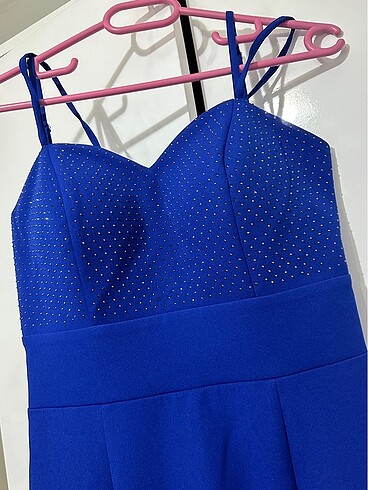 Saks mavisi balık abiye - Görsel 2