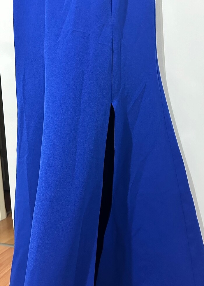 Saks mavisi balık abiye - Görsel 3