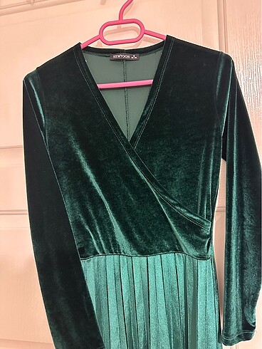 Kadife elbise - Görsel 3