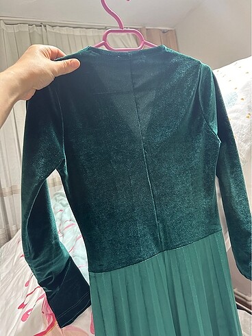 Kadife elbise - Görsel 4