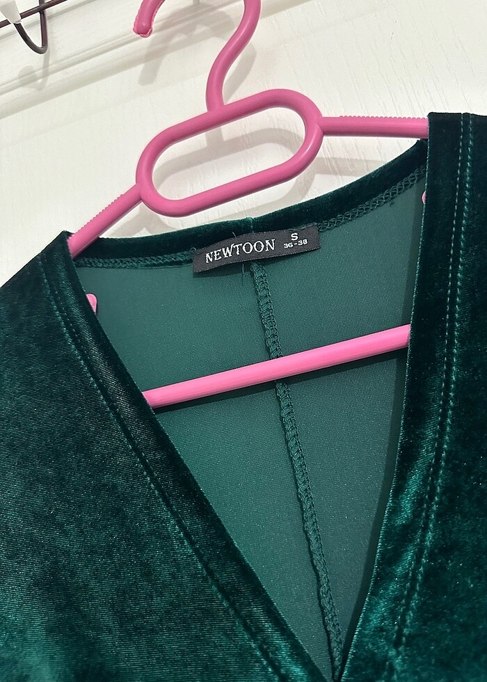 Kadife elbise - Görsel 2