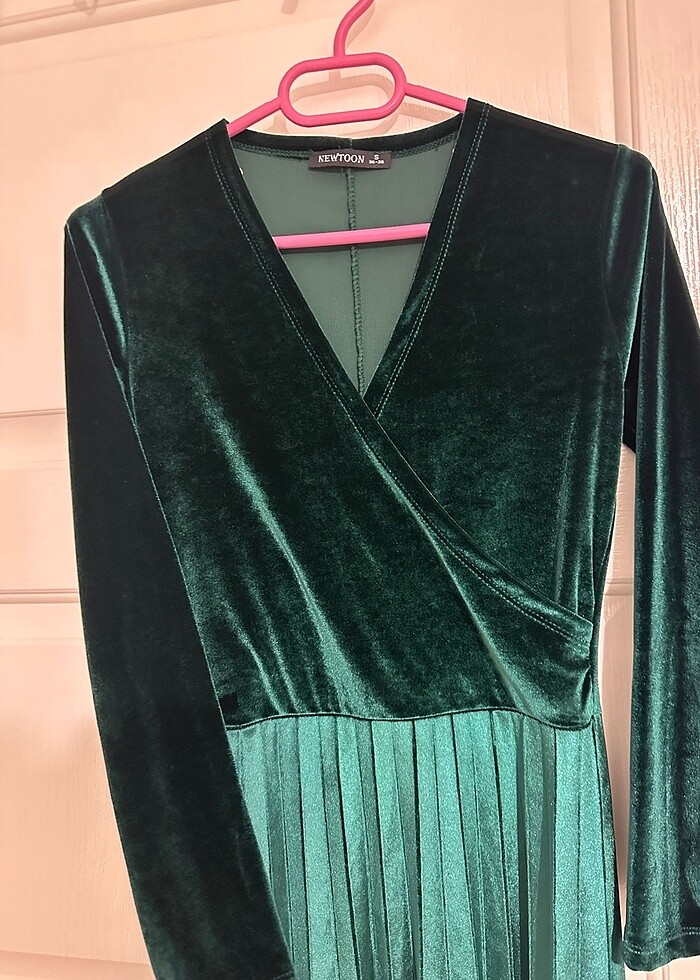 Kadife elbise - Görsel 3