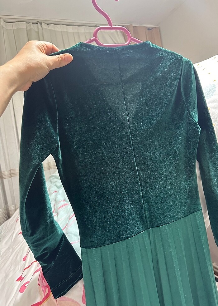 Kadife elbise - Görsel 4