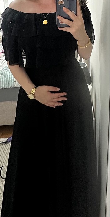 Siyah abiye elbise - Görsel 5