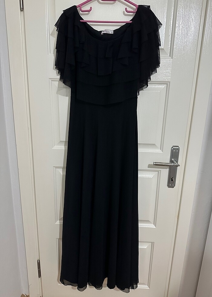 Siyah abiye elbise - Görsel 2
