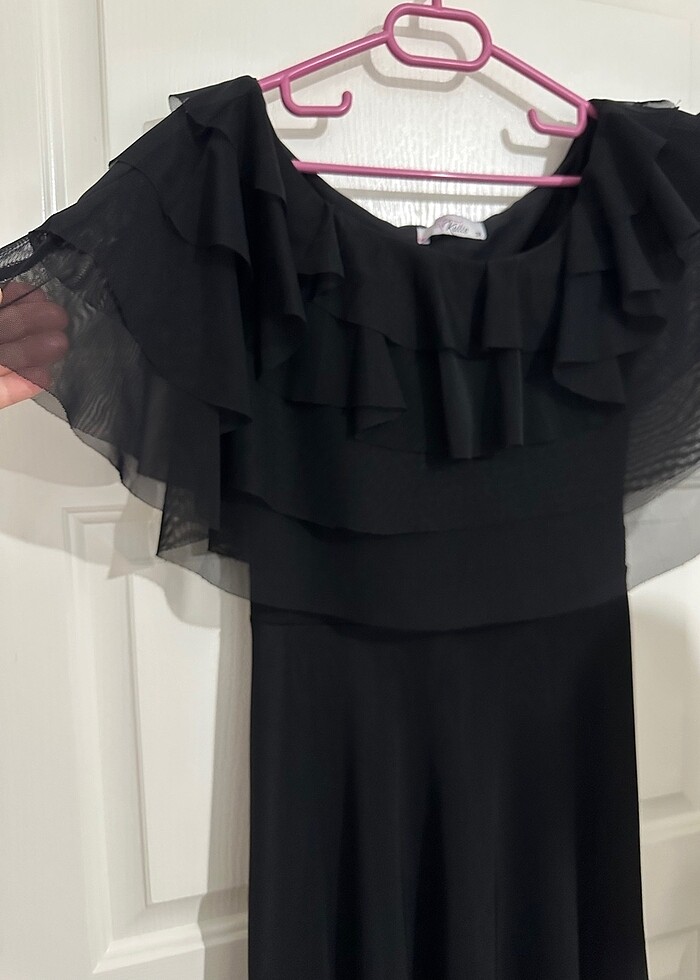 Siyah abiye elbise - Görsel 3