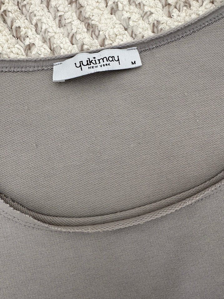 Gri Kadın Kolsuz Basic Alt üst takım - Görsel 4