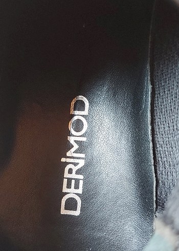 Derimod 38 numara siyah casual deri kadın Ayakkabı - Görsel 5