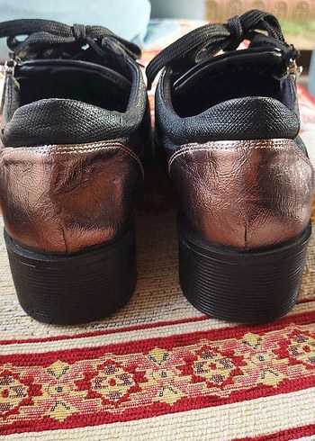 Derimod 38 numara siyah casual deri kadın Ayakkabı - Görsel 4