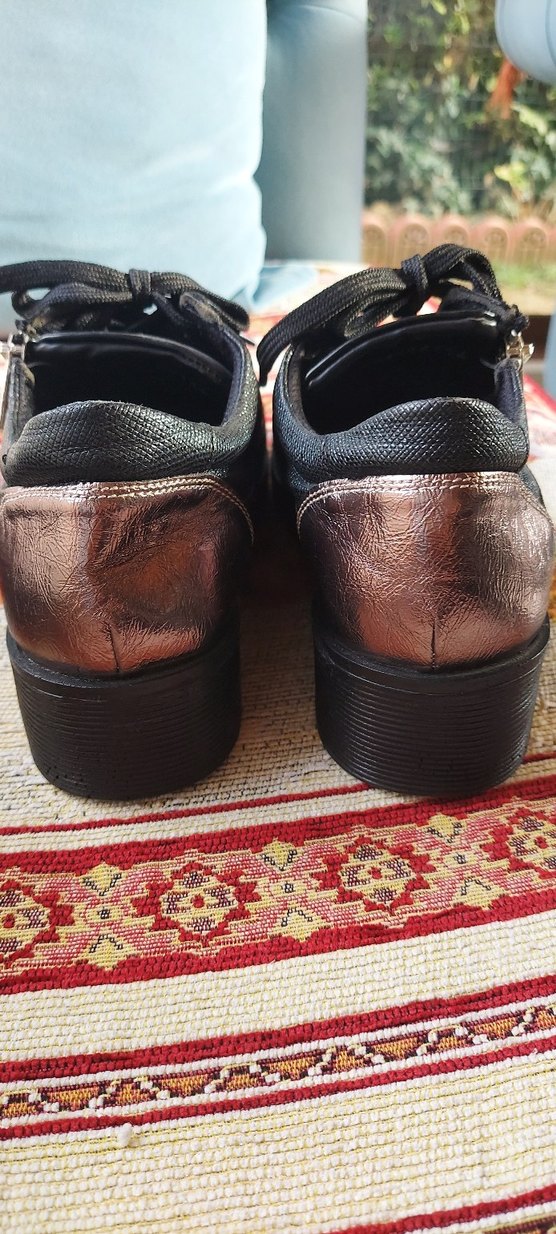 Derimod 38 numara siyah casual deri  kadın Ayakkabı - Görsel 4