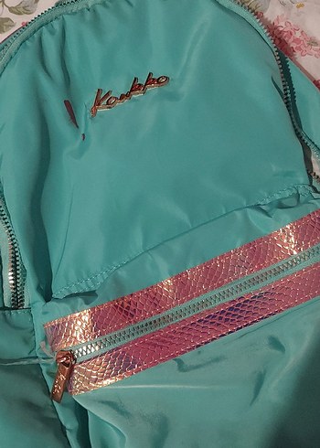 Kaukko Turkuaz Parlak Okul Sırt Çantası