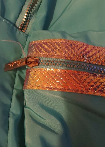 Kaukko Turkuaz Parlak Okul Sırt Çantası - Görsel 8