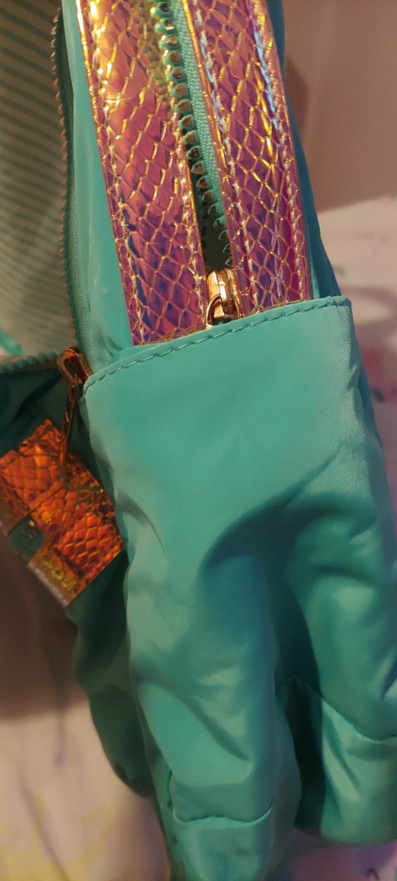 Kaukko Turkuaz Parlak Okul Sırt Çantası - Görsel 4