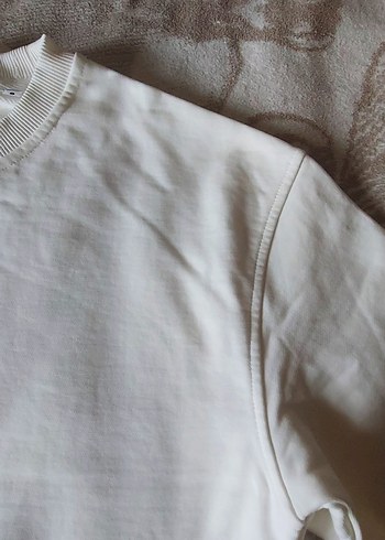 Beyaz Erkek  Sweatshirt - Görsel 3