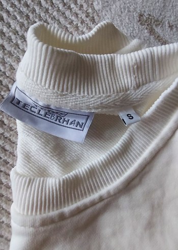 Beyaz Erkek  Sweatshirt - Görsel 4