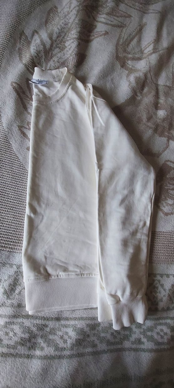 Beyaz Erkek  Sweatshirt - Görsel 2