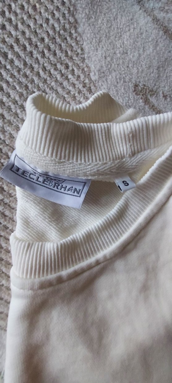 Beyaz Erkek  Sweatshirt - Görsel 4