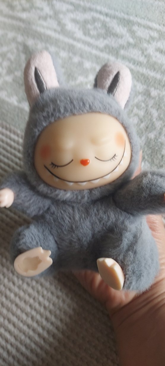 Lafufu Gri Peluş Oyuncak Figür - Görsel 2