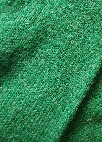 Yeşil Balıkçı Yaka Triko Kadın Kazak - Görsel 5