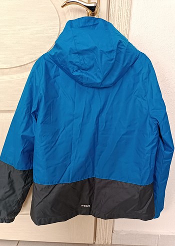 13-14 Yaş Beden Erkek Çocuk Mavi Fermuarlı Street Wear Mont