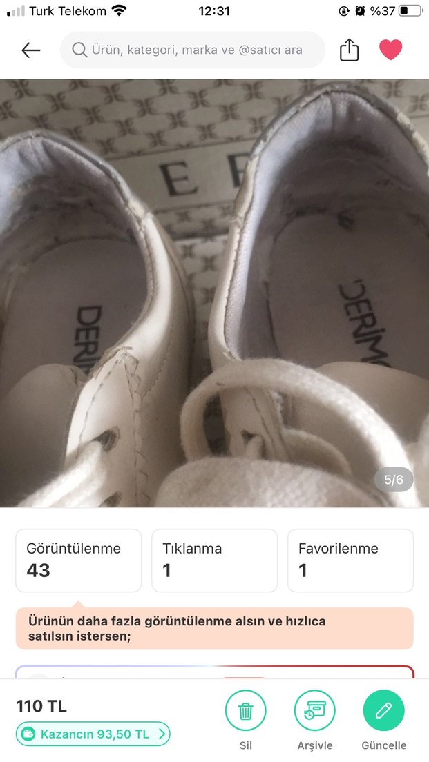 Beyaz Gri Platform Topuklu Bağcıklı Kadın Spor Ayakkabı iç arka - Görsel 4