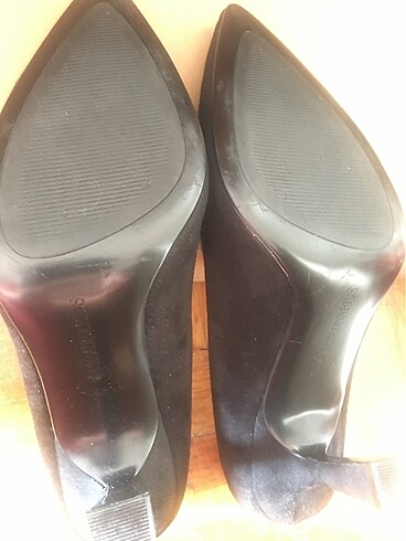 37 Beden siyah Renk Stradivarius stiletto nubuk ayakkabı