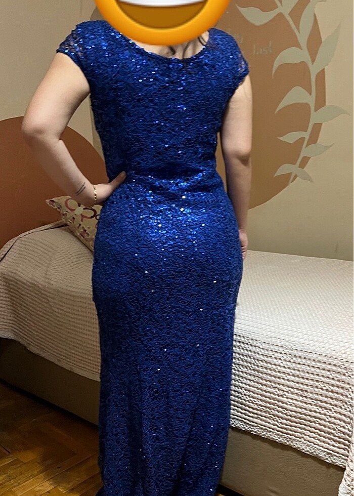 Payetli gece elbisesi - Görsel 4