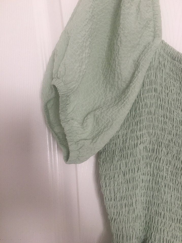 Yeşil Bohem Uzun Keten Elbise - Görsel 3