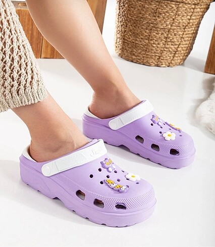 Lila crocs terlik - Görsel 2