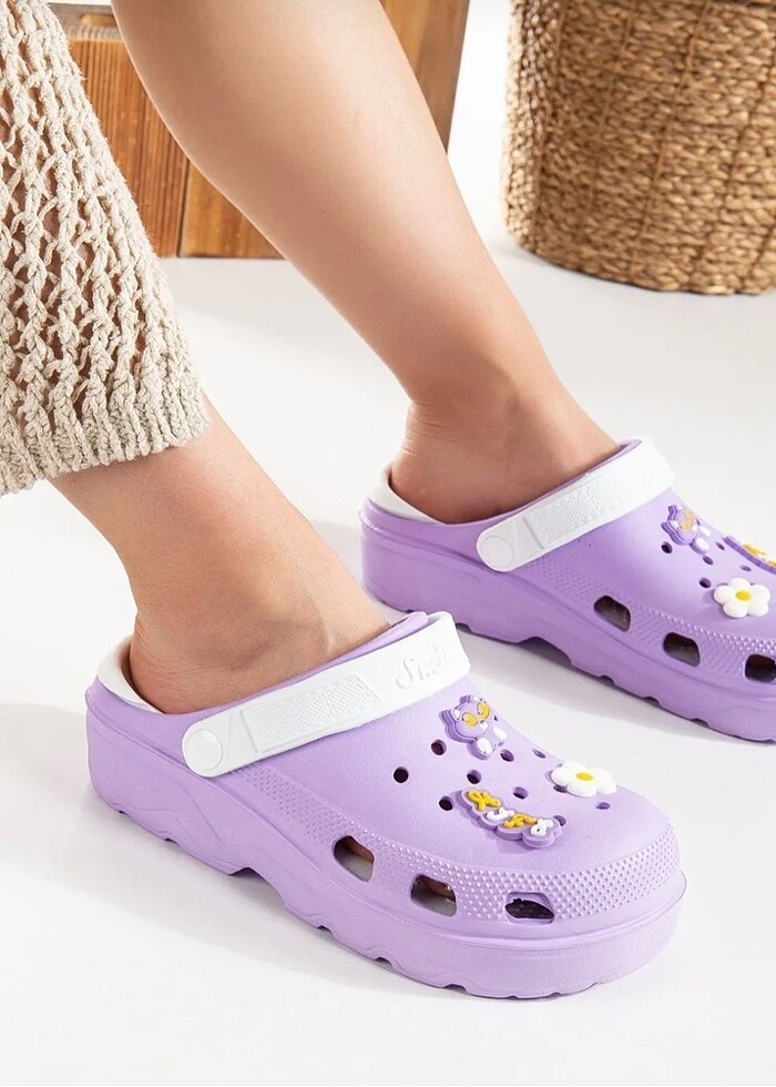 Lila crocs terlik - Görsel 2