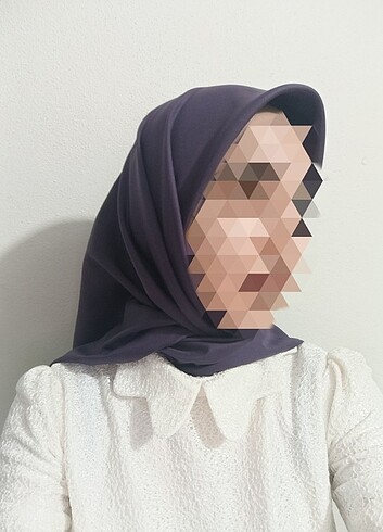 Mor twiil eşarp