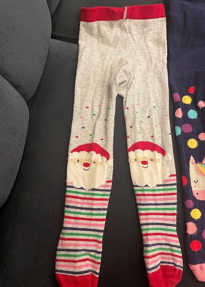 Noel ve unicorn kiz çocuk çorapları - Görsel 2