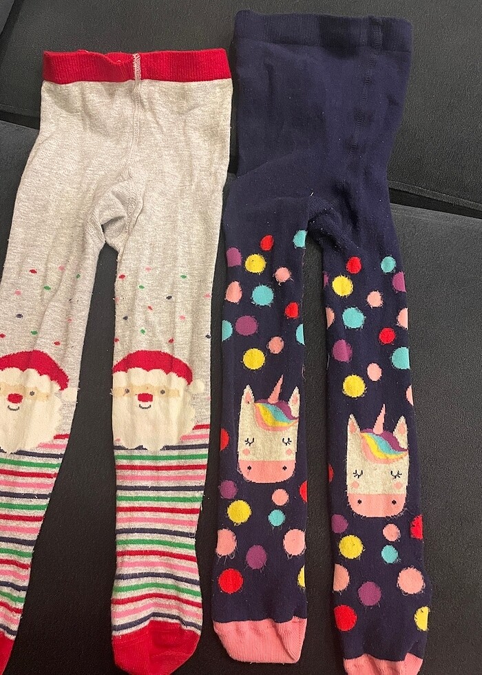 Noel ve unicorn kiz çocuk çorapları - Görsel 3