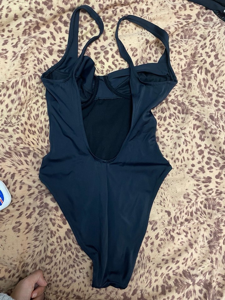 Lacivert Strappy Kadın Mayo - Görsel 5