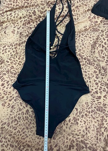 Siyah İnce Askılı Mini Kadın Mayo - Görsel 7