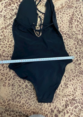 Siyah İnce Askılı Mini Kadın Mayo - Görsel 6