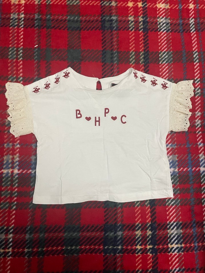 Kızlar için Dantelli Nakışlı tişort - Görsel 5